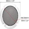 XYWHPGV Speaker Grill Cover 3 Inch 95mm Mesh Decorative Circle Subwoofer Guard Protector Black and Silver(5f31b 247f3 2056a dfc70 c0783 bba0d view 2