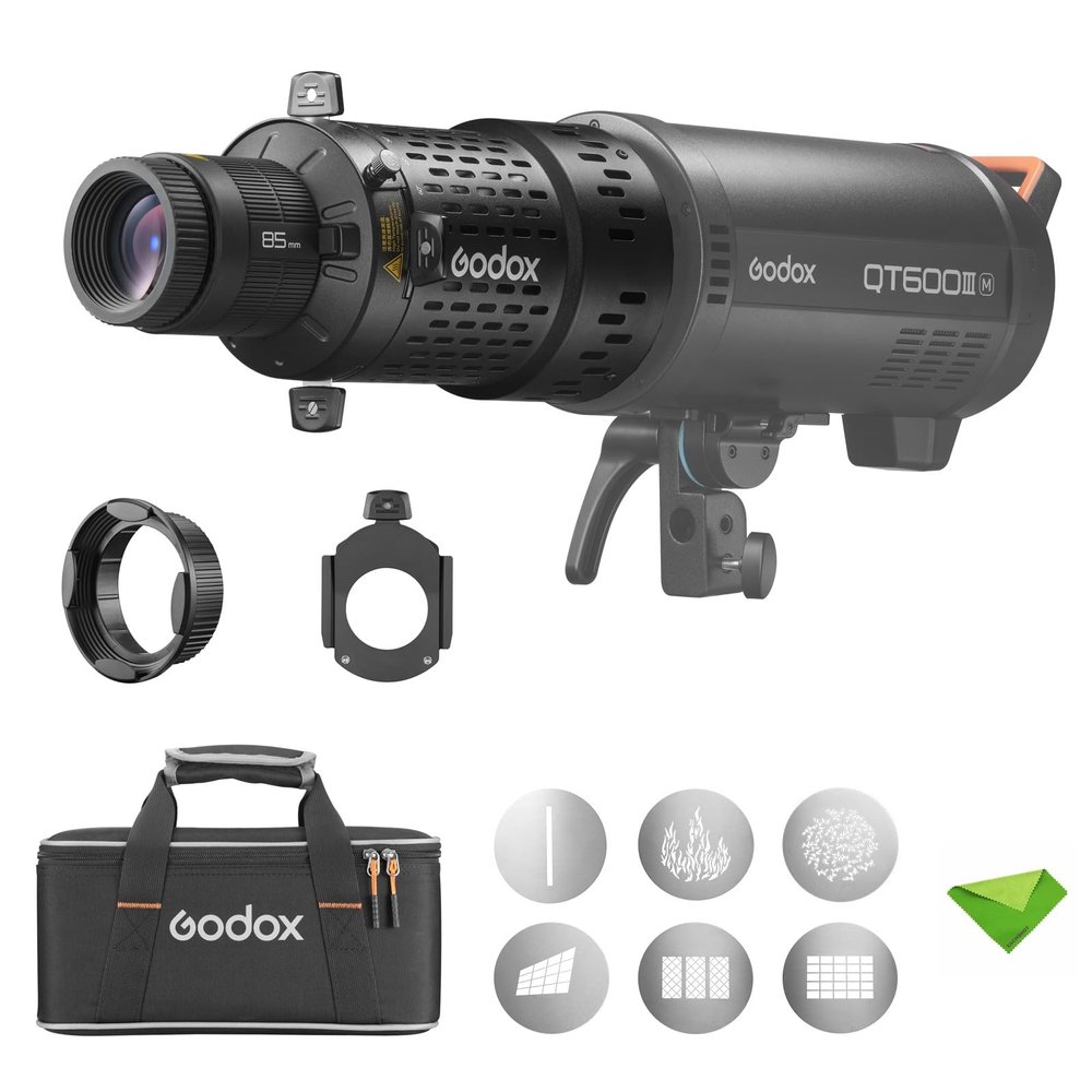 Godox BFP Flash Projection Attachment for Bowens Mount Flash Speedlight, 360 Rotatable, EF Lens Mount, Speedlight Attachment for Godox AD600 Pro, AD1200 Pro, SK400, SK400II, MS300, MS300V, QT Series