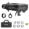 Godox BFP Flash Projection Attachment for Bowens Mount Flash Speedlight, 360 Rotatable, EF Lens Mount, Speedlight Attachment for Godox AD600 Pro, AD1200 Pro, SK400, SK400II, MS300, MS300V, QT Series view 1