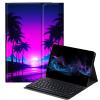 BFDHGQZC Neon Palm Trees Keyboard Case for Samsung Galaxy Tab S6 Lite 10.4 inch 2022 (SM-P613/P619)/2020 (SM-P610/P615),Slim Stand Protective Cover with Detachable Keyboard view 1