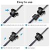 Bywen Furniture Wall Hole Bushing Cable Grommet for Starlink Ethernet Cable,Covering 3/4 inch Desk Holes,Universal Cable Management Wire Organizer Pass Through Holes Cover Kits (Black - 2 Pack) view 3