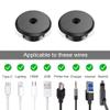 Bywen Furniture Wall Hole Bushing Cable Grommet for Starlink Ethernet Cable,Covering 3/4 inch Desk Holes,Universal Cable Management Wire Organizer Pass Through Holes Cover Kits (Black - 2 Pack) view 4