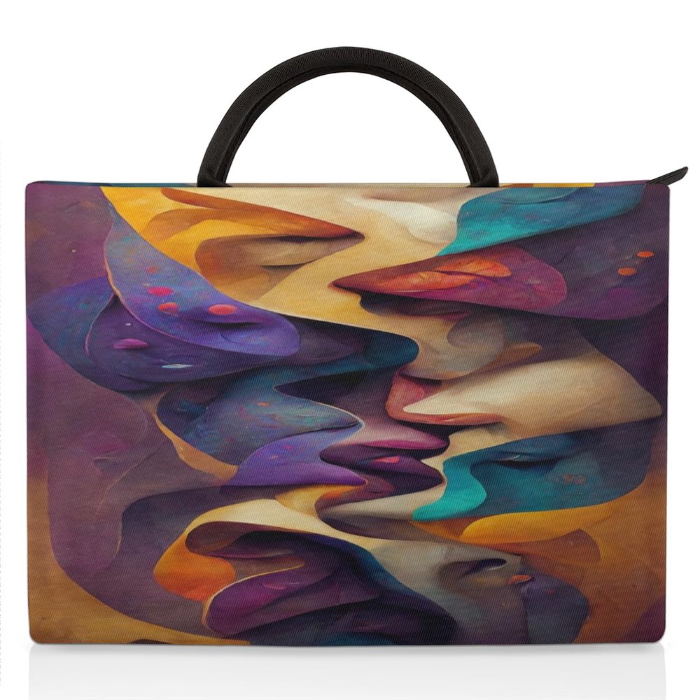 Abstract Art Laptop Sleeve 15.6 Inch Durable Waterproofing with Handle Portable Laptop Case Compatible with Asus HP Dell Lenovo Notebooks