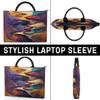 Abstract Art Laptop Sleeve 15.6 Inch Durable Waterproofing with Handle Portable Laptop Case Compatible with Asus HP Dell Lenovo Notebooks view 4