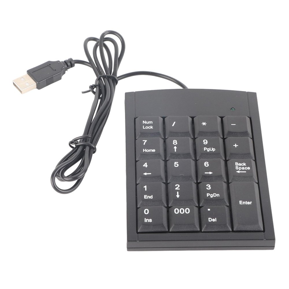 Glomora TechPro USB Numeric Keypad for Laptops, PCs, Desktops, Notebooks | Portable Numeric Extension | Ultra-Thin, Plug-and-Play
