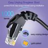 10Gsupxsel Cat 6 Ethernet Cable 5FT 10Pack, Cat6 Ethernet Patch Cable 10Gbps, High-Speed UTP Cat6 Network Cable Pure Copper, Cat 6 Cable for Home and Office Network, Black view 4