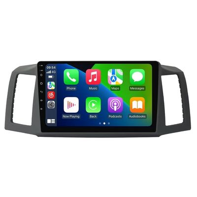 4+64GB 8-Core 10" Car Radio Stereo for Jeep Grand Cherokee 2004-2007 Dash Kit, Android 13 GPS Navigation Multimedia Player with Car-Play Android Auto/Rear View