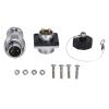 1093 2 pin metal aviation connector adapter waterproof zinc alloy ws16 aviation connector ac 500v male square female AS connector view 1