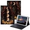 BPQOJB for Fire Max 11 Case for Fire Max 11 Tablet Case (13th Generation, 2023 Release) 11" with Detachable Wireless Keyboard & Adjustable Stand Protect Tablet Cover - Moon Flowers view 1