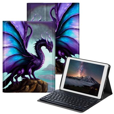 BPQOJB for Fire Max 11 Case for Fire Max 11 Tablet Case (13th Generation, 2023 Release) 11" with Detachable Wireless Keyboard & Adjustable Stand Protect Tablet Cover - Purple Dragon
