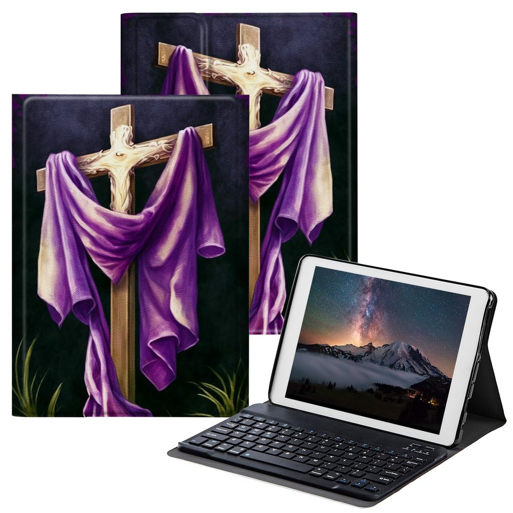 BPQOJB for Fire Max 11 Case for Fire Max 11 Tablet Case (13th Generation, 2023 Release) 11" with Detachable Wireless Keyboard & Adjustable Stand Protect Tablet Cover - Purple Wood