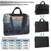 Rain Drops on Glass Laptop Shoulder Bag Portable Laptop Bag Laptop Case Crossbody Briefcase w/Strap Handle view 2