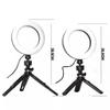 6 Inch Mini Dimmable Cold Warm LED Studio Camera Ring Light Photo Phone Video Light Lamp with Tripods Ring Table Fill Light (Color : A Size : 6 Inch) (A 6 Inch) view 2
