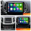 4+64GB 8-Core 10" Car Radio Stereo for Jeep Compass 2017-2020 Dash Kit, Android 13 GPS Navigation Multimedia Player with Car-Play Android Auto/Rear View view 2