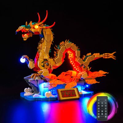BrickBling LED Light Kit Compatible with Lego Auspicious Dragon