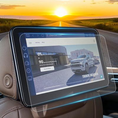 (2Pack) 2025 2026 Chevy Tahoe Rear Media Screen Protector for Chevy Tahoe/Suburban Headrest Tablets Dual 12.6" Rear Seat Entertainment TV Cover for 2026 Chevy Tahoe Accessories Anti Glare Matte