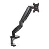 Amazon Basics Gas Spring Single Computer Monitor Arm Mount, Adjustable, Holds up to 27" Monitors, Black view 1