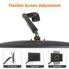Amazon Basics Gas Spring Single Computer Monitor Arm Mount, Adjustable, Holds up to 27" Monitors, Black view 4