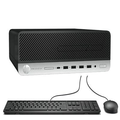HP ProDesk 600 G5 SFF Desktop Computer, Intel Core i5-9500 to 4.1GHz, 16GB RAM, 256GB SSD, Keyboard, Mouse, WiFi, BT, Windows 11 (Renewed)