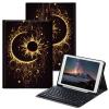 BPQOJB for iPad 10th Generation Case with Keyboard for iPad Case 10th Generation 10.9 inch 2022 with Detachable Wireless Keyboard & Adjustable Stand Protect Tablet Cover - Sun and Moon view 1