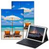 BPQOJB for Samsung Galaxy Tab A SM-T510 Case with Detachable Wireless Keyboard & Adjustable Stand Protect Cover Tablet Case for Samsung Galaxy Tab A 10.1 inch 2019 - Turquoise Tropical Sea view 1