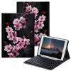 BPQOJB for iPad 9th Generation Case with Keyboard for iPad 8th/7th Generation Case 10.2 inch with Detachable Wireless Keyboard & Adjustable Stand Protect Tablet Cover - Cherry Blossom Trees view 1