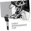 FELTECHELECTR 25 Pack Cable Clips Adhesive Cable Ties for Cord Management Strips Wire Holders view 3
