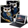 BPQOJB for iPad 9th Generation Case with Keyboard for iPad 8th/7th Generation Case 10.2 inch with Detachable Wireless Keyboard & Adjustable Stand Protect Tablet Cover - Cute Owl view 1