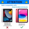 BPQOJB for iPad 10th Generation Case with Keyboard for iPad Case 10th Generation 10.9 inch 2022 with Detachable Wireless Keyboard & Adjustable Stand Protect Tablet Cover - Colorful Flowers view 2