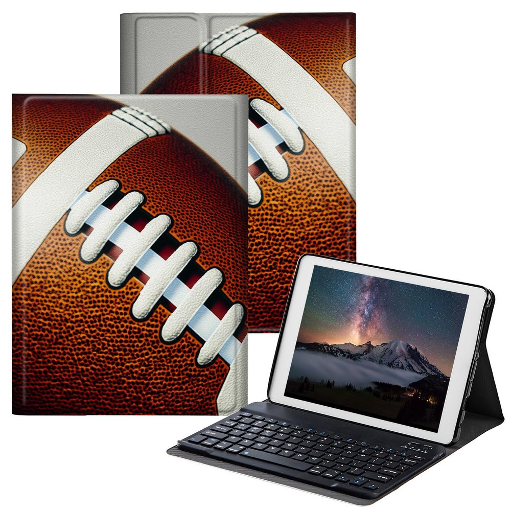 BPQOJB Galaxy Tab S7 FE Case Galaxy S8 Plus Case with Detachable Wireless Keyboard & Adjustable Stand Protect Tablet Cover for Samsung Galaxy Tab S8 Plus/S7 FE/S7 Plus - Ball