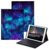 BPQOJB for Samsung Galaxy Tab A SM-T510 Case with Detachable Wireless Keyboard & Adjustable Stand Protect Cover Tablet Case for Samsung Galaxy Tab A 10.1 inch 2019 - Blue Sky Galaxy view 1