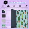 BPQOJB for Samsung Galaxy Tab A SM-T510 Case with Detachable Wireless Keyboard & Adjustable Stand Protect Cover Tablet Case for Samsung Galaxy Tab A 10.1 inch 2019 - Cactus Flowers view 4