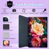 BPQOJB for Samsung Galaxy Tab A SM-T510 Case with Detachable Wireless Keyboard & Adjustable Stand Protect Cover Tablet Case for Samsung Galaxy Tab A 10.1 inch 2019 - Pink Rose Flower view 4