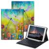BPQOJB for iPad 9th Generation Case with Keyboard for iPad 8th/7th Generation Case 10.2 inch with Detachable Wireless Keyboard & Adjustable Stand Protect Tablet Cover - Colorful Dragonfly view 1