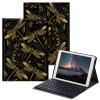 BPQOJB for Samsung Galaxy Tab A SM-T510 Case with Detachable Wireless Keyboard & Adjustable Stand Protect Cover Tablet Case for Samsung Galaxy Tab A 10.1 inch 2019 - Dragonflies view 1