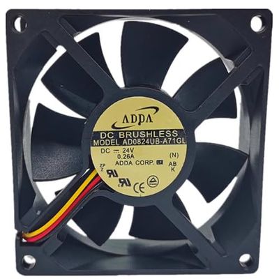 AD0824UB-A71GL Fan AD0824UB-A71GL DC24V 0.26A 8025mm 3-Wire Cooling Fan