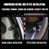 Car Truck Bullet Antenna with Valve Stem Caps Mast for GM Chevy Silverado 1500 2500 3500 HD Ford F150 F250 F350 Denali Heavy Pickup Truck Accessories (Black)-Car wash Safe-Anti Theft view 4