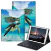 BPQOJB for Samsung Galaxy Tab S6 Lite Case 2022/2020 with Detachable Wireless Keyboard & Adjustable Stand Protect Tablet Case for Samsung Galaxy Tab S6 Lite 10.4 inch - Turtle in Sea view 1