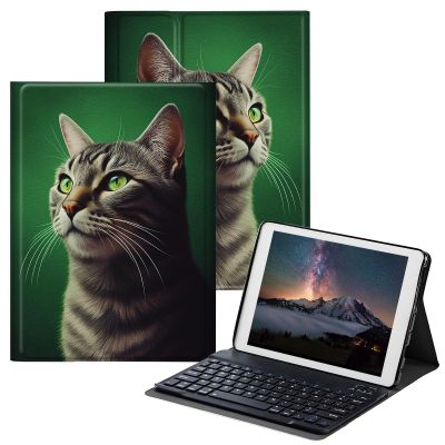 BPQOJB for Samsung Galaxy Tab A7 Lite Case with Detachable Wireless Keyboard & Adjustable Stand Protect Cover Tablet Case for Samsung Galaxy Tab A7 Lite 8.7 inch 2021 - Cute Cats