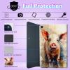 BPQOJB for Samsung Galaxy Tab A SM-T510 Case with Detachable Wireless Keyboard & Adjustable Stand Protect Cover Tablet Case for Samsung Galaxy Tab A 10.1 inch 2019 - Colorful Pig view 4