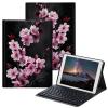 BPQOJB for Samsung Galaxy Tab A7 Lite Case with Detachable Wireless Keyboard & Adjustable Stand Protect Cover Tablet Case for Samsung Galaxy Tab A7 Lite 8.7 inch 2021 - Cherry Blossom Trees view 1