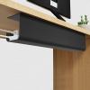 Under Desk 15.75 inch Cable Management Tray, Drill or No Drill Complete Desk Cord Organizer Kit, Power Strip Holders, Cord Organizers, Wire Tamers for Office and Home(black) view 2