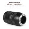 Andoer 60mm Fixed Focus Camera Lens Full Frame Primary Lens F2.8 Wide Aperture Manual Focus 2x Magnification with E Mount view 3