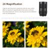 Andoer 60mm Fixed Focus Camera Lens Full Frame Primary Lens F2.8 Wide Aperture Manual Focus 2x Magnification with E Mount view 4