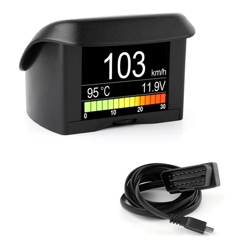 Hlsicnalm Car Digital Speedometer Car Computer Car Display Instrument A202 OBD2 OBD2 -Up Display Trip Display Speed