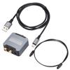 Hlsicnalm Digital Optical Fiber Coaxial Audio Converter TV SPDIF to 3.5mm Audio Digital to Analog Decoder Kit view 1