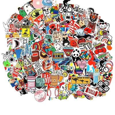 105PCS Music & Film Stickers Pack - Waterproof Vinyl Decals for Guitar, Skateboard, Laptop, Car, Luggage (4-6 Inch) - Cool Stickers for Teens & Adults, No Repeat Designs(Random Pack) (200pcs Pack)