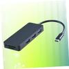 Hemoton Type- Card Reader USB Type with USB Ports Compatible with Laptops Like Lightweight and Portable for Black view 3