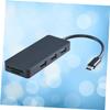 Hemoton Type- Card Reader USB Type with USB Ports Compatible with Laptops Like Lightweight and Portable for Black view 4