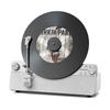 MYKESONIC Vertical Automatic Record Player Bluetooth, Belt Drive Vinyl Turntable, Magnetic AT-3600L Cartridge, Bluetooth in & Out, Hi-Fi Stereo Speakers, RCA Out, Anti-Resonance (Silver) view 1